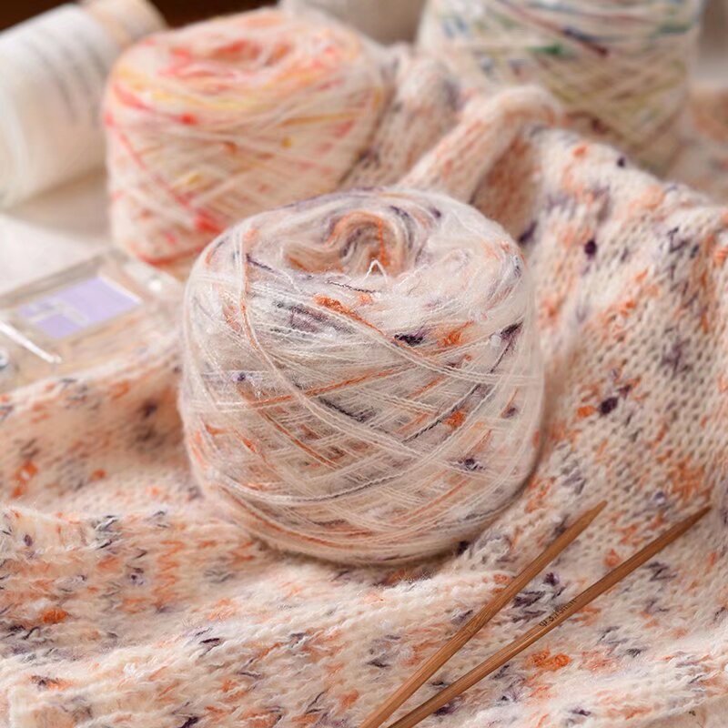 Skee Ball Arcade - 600g Colorful Mohair Rainbow Yarn Soft