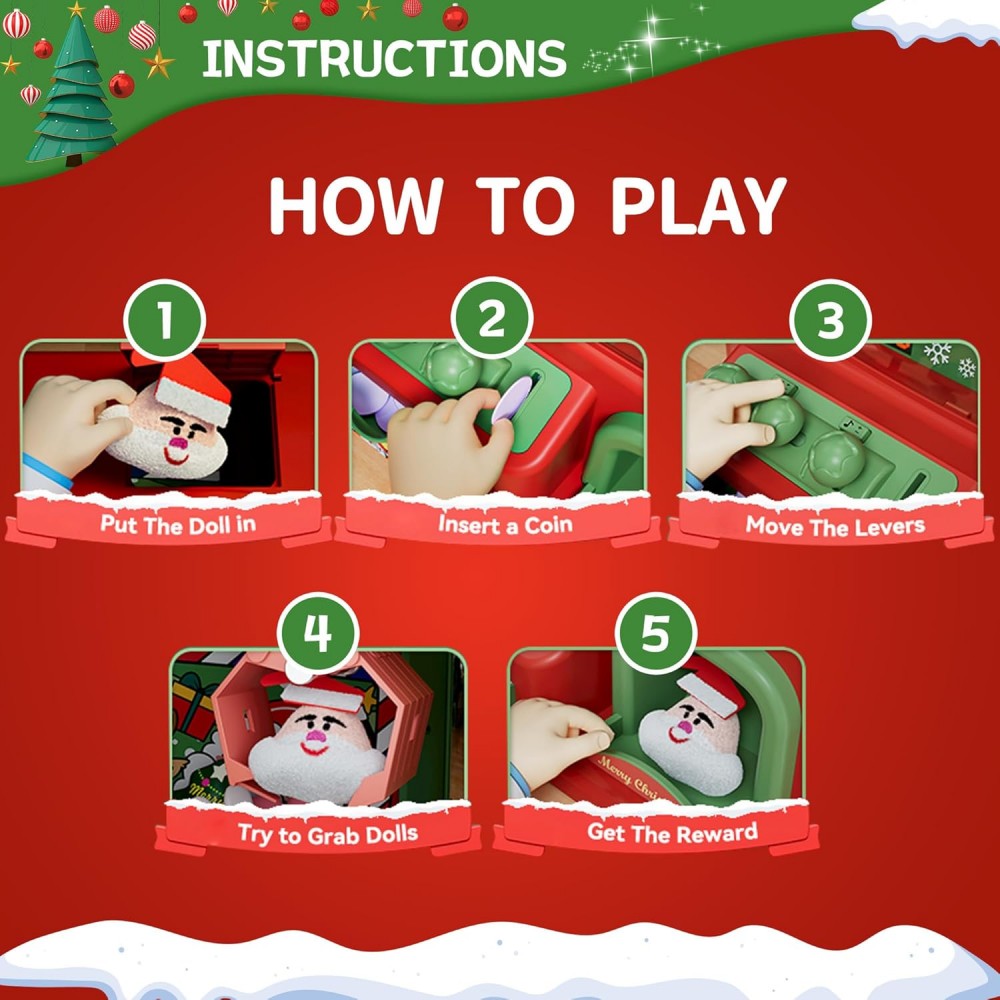 Christmas Claw Machine For Kid – Vending Arcade Games recenzja i cena