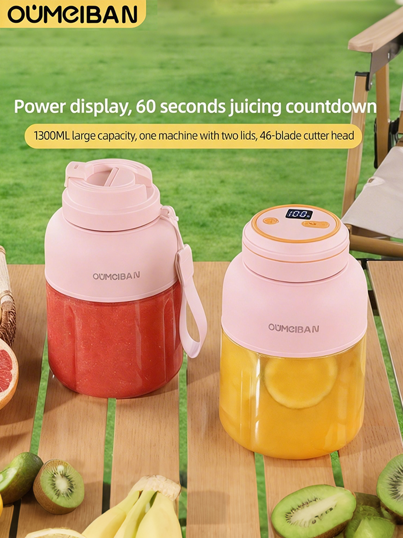 1300ML Portable Juicer, Fresh  – Fruit Slot Machine recenzja i cena