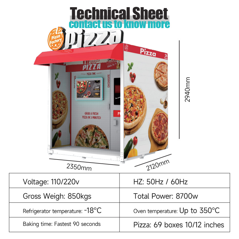 Wholesale Automated Hot Pizza  – Vending Machine Qr Code recenzja i cena
